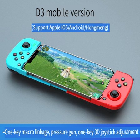 Blå D3 Mobiltelefon, Bluetooth Trådløs Gamepad, Mobilspil Support, V3 Direkte Forbindelse til Android, iOS MFI Controller