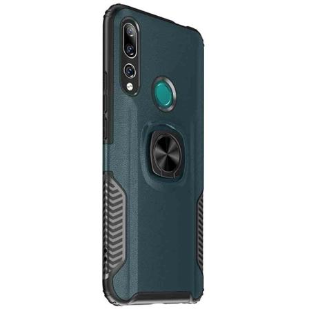 Huawei P Smart Z - Ainutlaatuinen suojus sormustelineellä Petrol