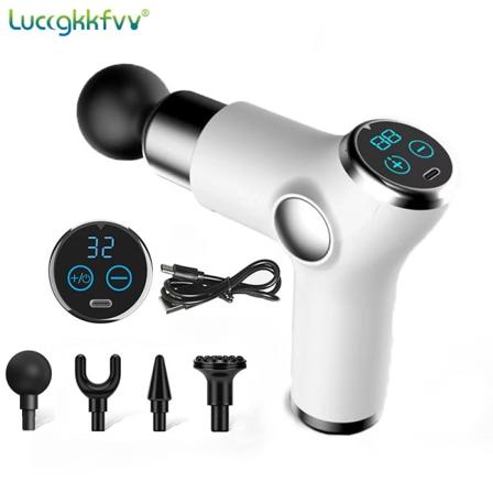 Massasje pistol 32 Speed Dyp vev Perkusjon Muskel Massager Fascial Pistool For Smertelindring Kropp Og Nakke Vibrator Fitness