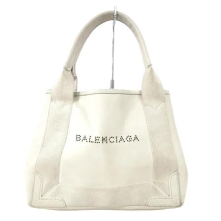 Balenciaga Vintage Pre-owned Læder totes Hvid, Dame Vintage Tasker, Størrelse: ONE Size