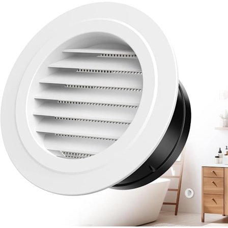 Ventilasjonsgitter - Rundt ventilasjonsgitter - Luftgitter - Lamellgitter