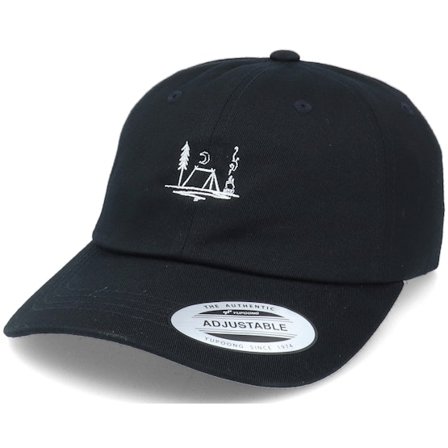 Abducted - Černá unconstructed Kšiltovka - Hike In The Woods Black Dad Cap @ Hatstore
