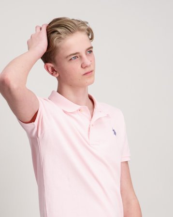 U.S. Polo Assn. DHM Pique Polo Rosa Polo/Rugbyshirts Jungen - Kids Brand Store