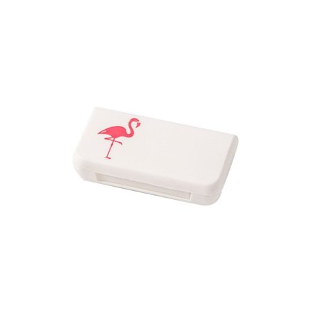 2 stk. små pilleæsker, lommemedicinæske, transportabel pilleopbevaringsæske, medicindispenser med 3 rum, til rejser og udendørs (fla