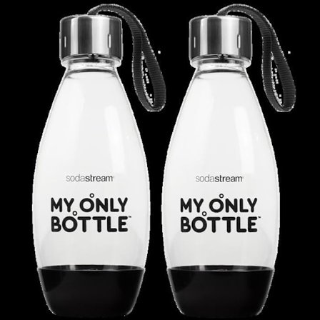 Återanvändbar flask - SodaStream - My Only Bottle 0.5L - 2-pack - Återvunnen plast - BPA-fri - Kompakt