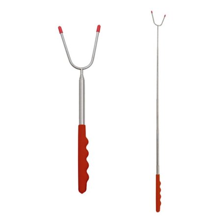 Teleskopiske BBQ-gafler Stekepinner RØD