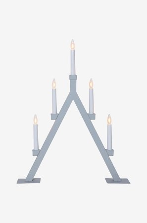 Jotex - Lysestake Oliver Gy0006-grey - Kjøp Adventsstaker hos Jotex