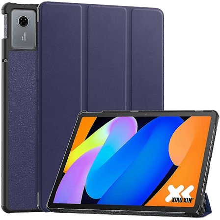 Til Lenovo Idea Tab (TB336ZU TB336FU) Xiaoxin Pad 11 2025 Etui Anti-Drop Læder Stand Tablet Cover Blå