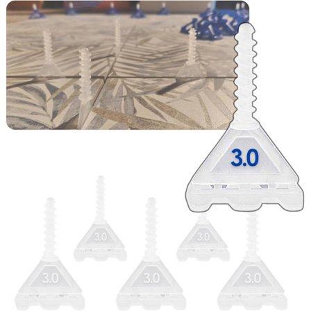 Självnivellerande kakelkryss 3mm x200 - Utan återanvändbar ratt I Lätt för D