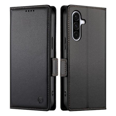 SKALO Samsung A17 PU-nahka Lompakkokotelo - Musta