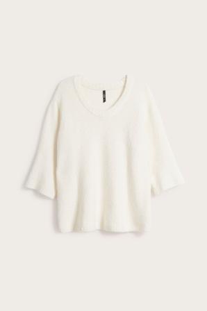 Bouclétröja | Offwhite | Dam | Kappahl