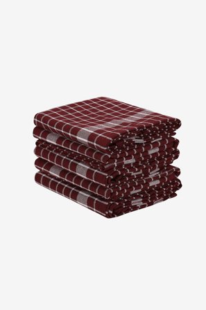 L'essentiel - Set med små handdukar Kup (10 st.) - Röd - Handdukar - 45X65 - Från Homeroom