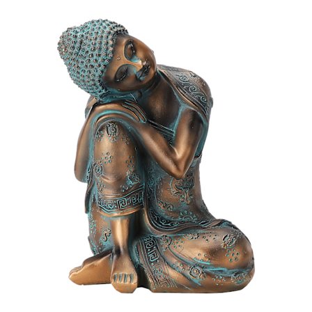 Resin Buddha Staty Zen Buddha Skulptur Desktop Buddha Staty Ornament Hemdekoration