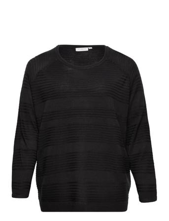 Carairplain Ls Pullover Knt Black ONLY Carmakoma