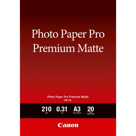 Canon PM-101 Premium Matte Photo Paper Pro A3 - 20 Sheets