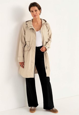 Cellbes of Sweden - Stilren, fodrad parkas - beige - för damer - 42/44