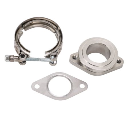 42mm Wastegate Flenge 2 Bolt til MVS V Band med Pakning Klemme Anti Lekkasje Waste Gate Adapter