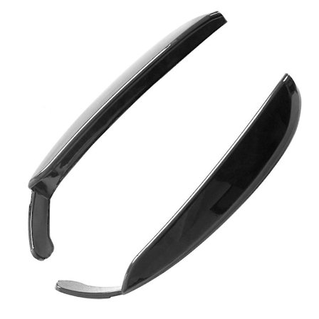 Front Bumper Dimljus Splitter Canard Luftkåpa Trim för C-klass W205 C43 2019+ Blank Svart