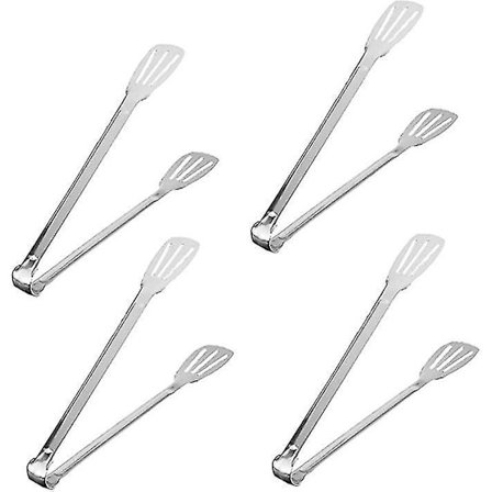 4 stk Køkken Tænger Rustfrit Stål Varmebestandig Fødevarekvalitet