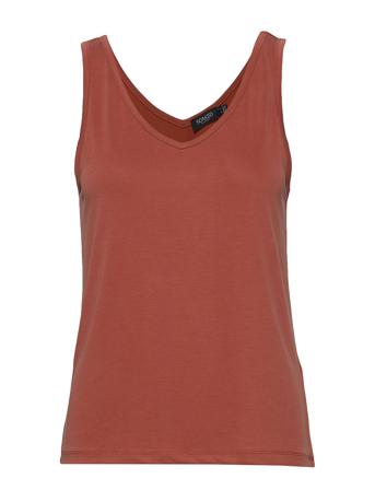 Slcolumbine Tank Top T-shirts & Tops Sleeveless Punainen Soaked In Luxury