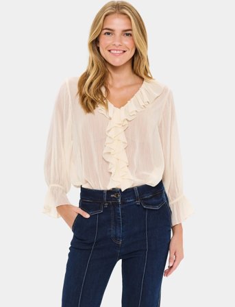 Saint Tropez Nanettesz Blouse - Cream - L