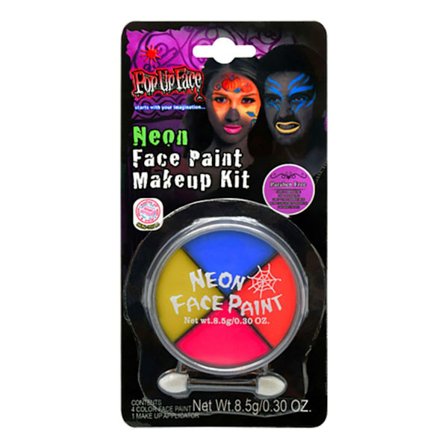 Sminkset lyser i UV Neon Halloweensmink