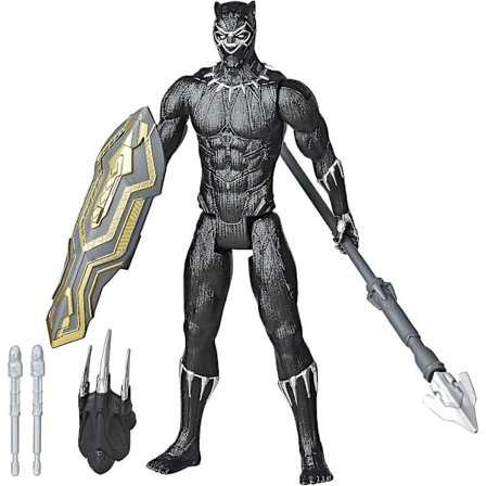 Avengers Titan Hero Series Blast Gear Deluxe Black Panther -toimintahahmo, 30 cm, Marvel Comics -sarjakuvista inspiraationsa saanut lelu, 4-vuotiaille