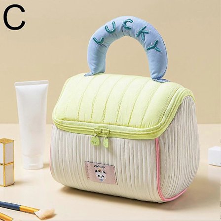 Sød Cottage Makeup Taske til Piger, Bærbar Stor Kapacitet Hudpleje Opbevaringstaske