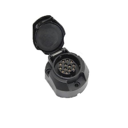 13-polet Adapter til Tilkobling af Trailere og Campingvogne, Skrueforbindelse, 13-polet Stik, Trækstangsstik, 12v