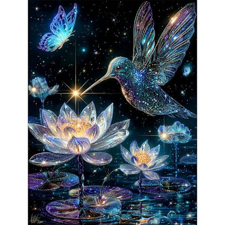 30x40cm Diamant Maleri DIY Fuld Diamant 5D Selvlysende Dekorativt Maleri - YL173