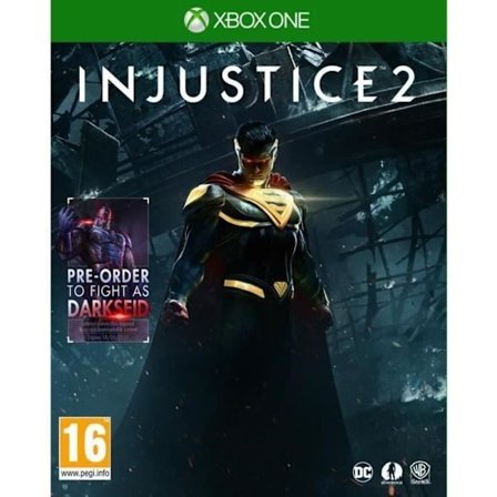 Injustice 2 Xbox One-spel + 2 thumstick-knappar