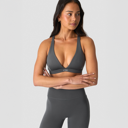 ICANIWILL Luxe V-hals Sports-bh Grå - Bodyman.dk