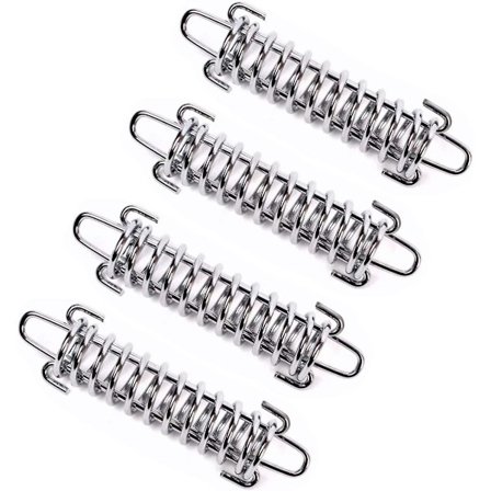 4 stk teltfjærspenne, kraftig rustfritt stål markise tau strammer,