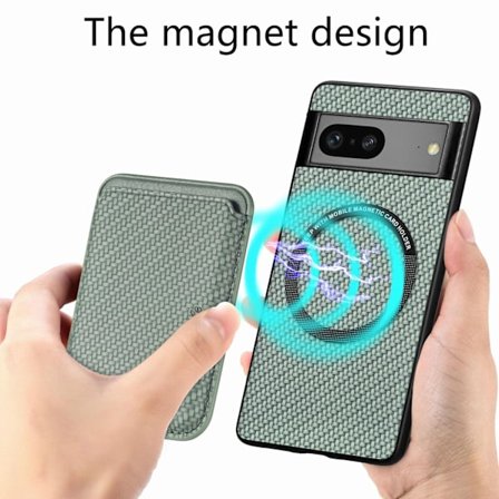 Kotelo iPhone 16E / SE 2025 / SE4 vihreälle magneettikortin sisäänmenolle täysi putoamisen esto 2 in 1