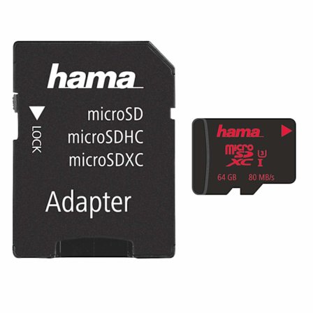 Hama microSDXC 64GB UHS Memory Storage Class 3