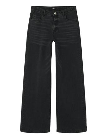 Nlfteppi Dnm Nw Wide Pant Noos Bottoms Jeans Wide Jeans Black LMTD