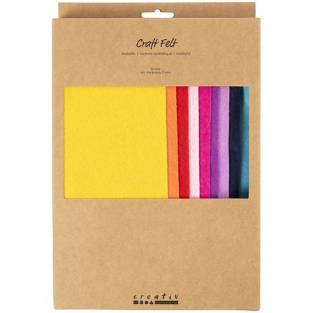 Craft felt A4 10-pack Colour mix