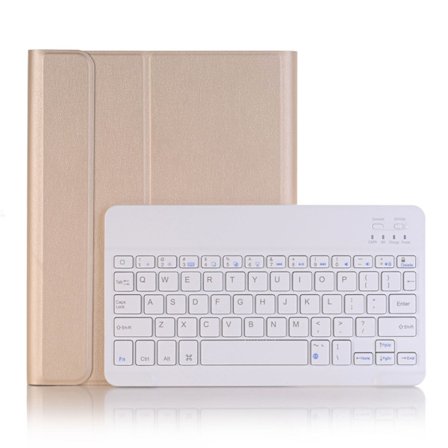 Etui for iPad 2018/2017/air/air2/pro9.7/ 56 gull ikke-regulært tastatur tommer Bluetooth bakgrunnsbelysning