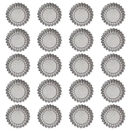 20 stk Mini Kageforme Mini Tærteforme Tartlet Bageforme Mini Tartletforme Rustfrit Stål Tartletform Mini Tærteskaller SZRH A-F