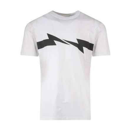 Neil Barrett T-Shirt vit, Herr, Herr, Storlek: L