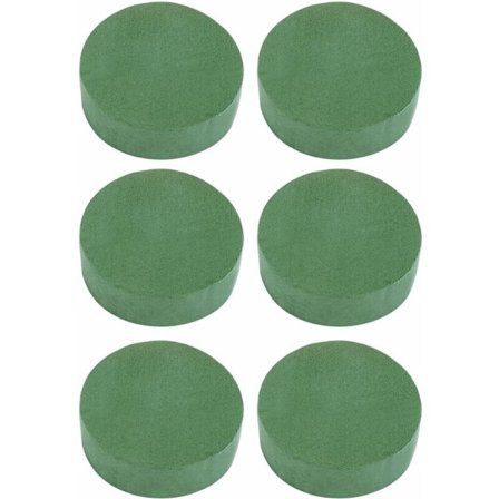 6 kappaletta sarjan pyöreitä kukkavaahtolohkoja, 4,72 tuuman kuiva kukkavaahto keinotekoisille kukille, askarteluprojektille, hääjuhlan koristeluun