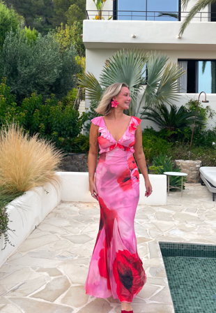 Bubbleroom Occasion-Mermaid Mesh Gown-L