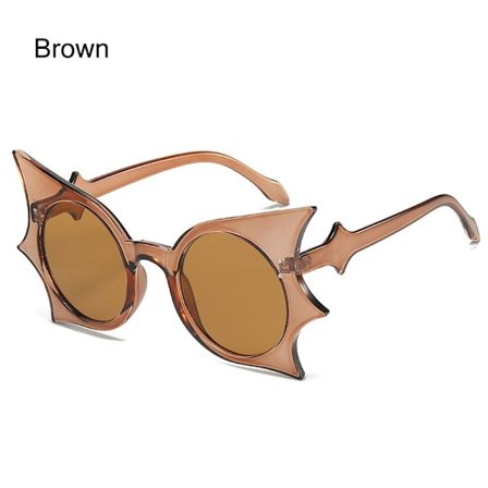 Flagermus-formede solbriller Halloween-briller BRUN BRUNE
