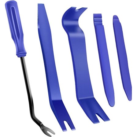 5-pak værktøjssæt til fjernelse af lister, ridsefri plastik værktøjssæt, værktøjssæt til billister, værktøjssæt til bildøre og vinduer