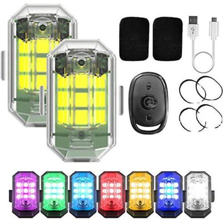 Erittäin kirkas langaton LED-vilkkuvalo, 7 väriä ladattavat vilkkuvat valot