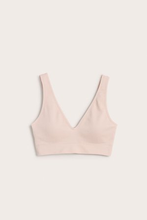 Kappahl | Saumattomat kaarituettomat rintaliivit | Vaaleanpunainen