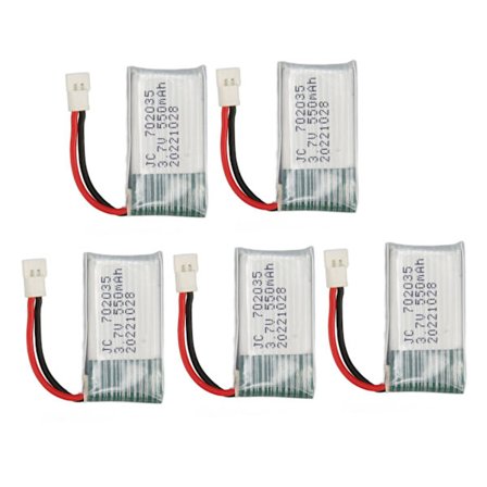 Hubsan X4 H107 H107L H107D MJXRC F47 DFD F180 RC Drone 3.7V 550mAh 5S Fjernkontroll UAV Batteri
