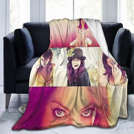 Emma Stone Mjuk och skön varm fleecefilt till soffa,kontorssäng Billägersoffa Mysig Fluffig plysch slängfiltar Strandfiltar-d518 50x40in 125x100cm