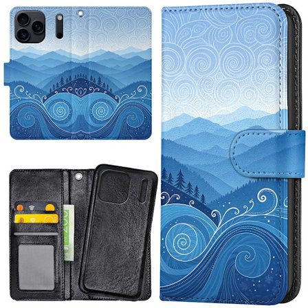 iPhone 17 Pro - Plånboksfodral/Skal Blue Hills