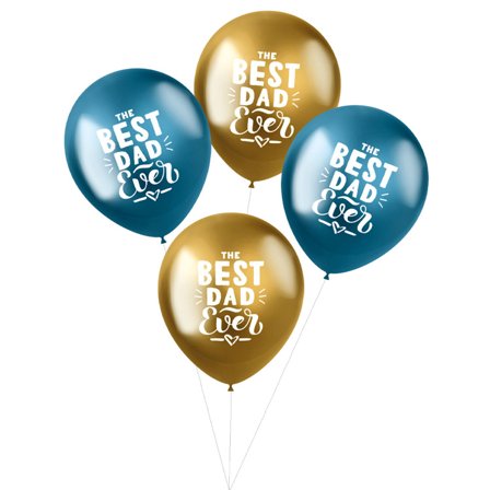 "Best Dad Ever" Ballonger 4-pack